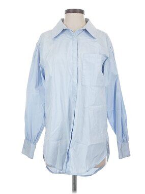 Open Edit Blue Button Up Shirt